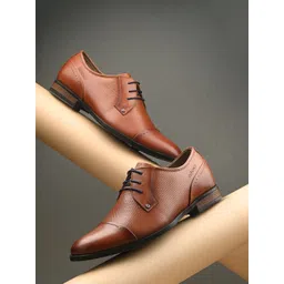 Valentino Men Genuine Leather Formal Derby Shoes-picture-11