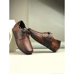 Valentino Men Leather Derbys Casual Shoes-picture-17