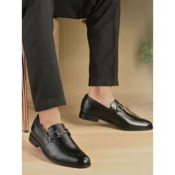 Valentino Men Leather Pointed Toe Formal Loafers-picture-34