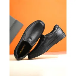 Valentino Men Textured Leather Formal Slip Ons-picture-36