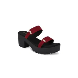 Valentino Women Colourblocked Leather Platform Sandals-picture-14