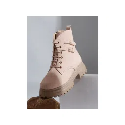 VALIOSAA Solid Brown Brogues Boots-picture-16