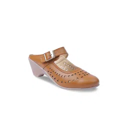 VALIOSAA Women Beige Solid Mules-picture-36