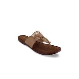 VALIOSAA Women Brown Solid Open-Toe Flats-picture-38