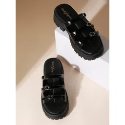 VALIOSAA Women Open Toe Flats with Buckles-picture-10