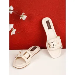 VALIOSAA Women Open Toe Flats with Buckles-picture-15