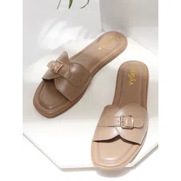 VALIOSAA Women Open Toe Flats with Buckles-picture-12