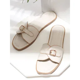 VALIOSAA Women Open Toe Flats with Buckles-picture-13