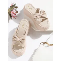 VALIOSAA Women Platform Sandals with Bows-picture-16