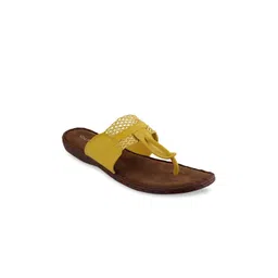 VALIOSAA Women Yellow Open Toe Flats-picture-33