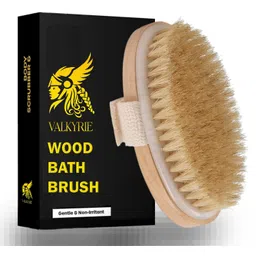 VALKYRIE Dry Skin Body Brush Improves blood_circulation Skin's Health and Beauty With Natural Bristle | Remove Dead Skin and Toxins, Cellulite Treatment, Exfoliates, Stimulates Blood Circulation image 1