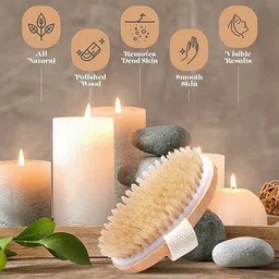VALKYRIE Dry Skin Body Brush Improves blood_circulation Skin's Health and Beauty With Natural Bristle | Remove Dead Skin and Toxins, Cellulite Treatment, Exfoliates, Stimulates Blood Circulation image 4