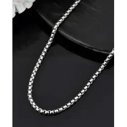 valley of jewellery (voj) Men Silver-Plated Chain with Lobster Claw-Closure-picture-46