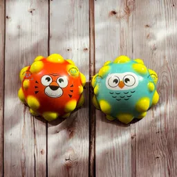 valuableplus Crazy Soft Rubber Moon Bouncing Ball for Kids ( 2Pcs )- 7 cm-picture-28