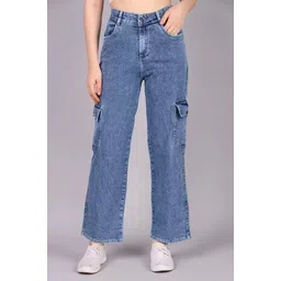 valvetwinelooks Women Straight Fit High Rise Light Blue Jeans-picture-20