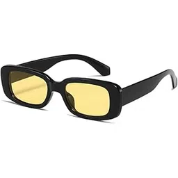 valwick Retro Candy Shape Rectangular Sunglasses with Dark Tinted Lenses, Vintage Frame, Unisex-picture-45