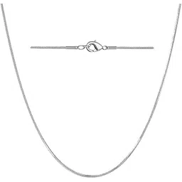 vama FASHIONS 14K Silver Plated Round Snake Western Charm Stylish Snake Neck Necklace Chains for Girls & Women-picture-38