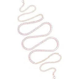 vama FASHIONS AD Stone Rose Gold Sexy Body Waist Belt Hip belly Chain karddhani Kamar bandh Saree Vaddanam Kamarband for women & Girls-picture-55