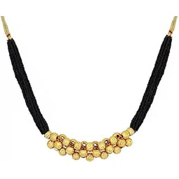 vama Fashions Maharashtrian tanmani Wedding Marathi Tushi Mangal sutra Tanmaniya Mani Mala Thushi Mangalsutra Necklace Set for Women-picture-26