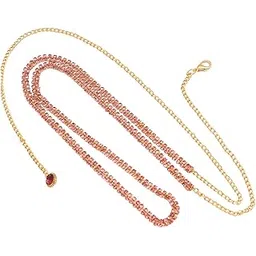 vama FASHIONS Pink colour kamarband vaddanam karddhani belly waist hip body belly chain for girls-picture-21