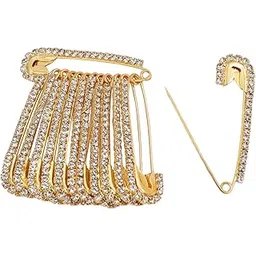 vama FASHIONS Stone Safety Pins Brooch Dress Kurtis Pallu Dupatta Chunari Scarf Sarees Pleats Saree Pin for women-picture-50