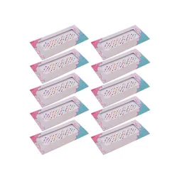 VAMA Set Of 10 Diamond Stone Bindi Kumkum Stickers - 3 mm-picture-27