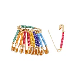VAMA Set of 12 Beaded Safety Saree Pins-picture-28