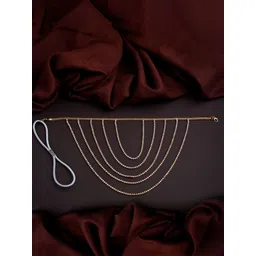 VAMA Set OF 3 Stone Studded Thigh Chain-image-24