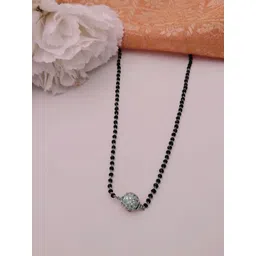 VAMA Silver-Plated Artificial Beads Mangalsutra-picture-24