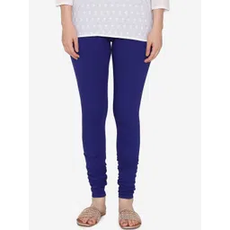 Vami Women Navy Blue Solid Churidar-Length Leggings-picture-21