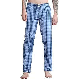 van dsl Sky Blue Checks Pyjama with Zip Pocket-picture-30