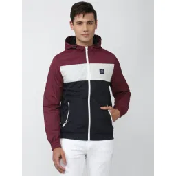Academy By Van Heusen Multi Slim Fit Colour Block Hooded Jacket-picture-47