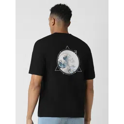 VAN HEUSEN DENIM LABS Men Graphic Printed Drop-Shoulder Sleeves T-shirt-picture-12