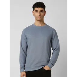 VAN HEUSEN DENIM LABS Men Solid Sweatshirt-picture-15