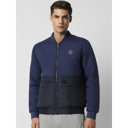 Van Heusen Flex Colourblocked Bomber Jacket-picture-26