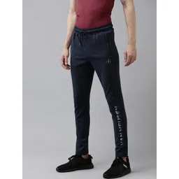 Van Heusen Flex Men Brand Name Printed Detail Slim Fit Track Pants-picture-38