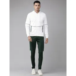 Van Heusen Flex Men Hooded Full Sleeves Jacket And Mid-Rise Jogger Track Suit-picture-35