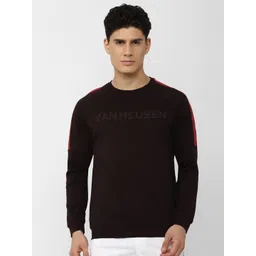Van Heusen Flex Men Maroon Printed Sports Sweatshirt-picture-14