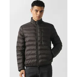 Van Heusen Flex Men Mock Collar Solid Puffer Jacket-picture-15