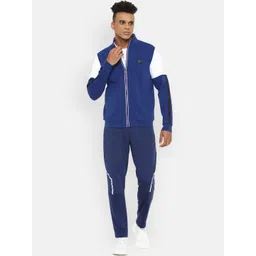 Van Heusen Flex Men Navy Blue Colourblocked Bomber Jacket image 2