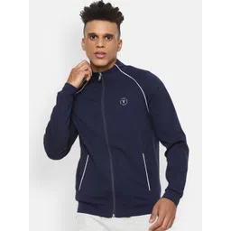 Van Heusen Flex Men Navy Blue Running Jacket-picture-21