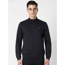 Van Heusen Flex Men Solid Mock Collar Sporty Jacket-picture-40
