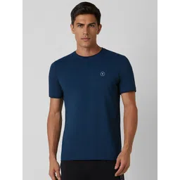 Van Heusen Flex Men Solid Round Neck Cotton Slim Fit T-shirt-picture-36