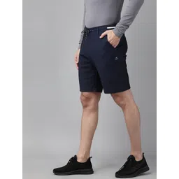 Van Heusen Innerwear Athleisure Men Navy Solid Breathable Soft Touch Knit Chino Shorts-image-42