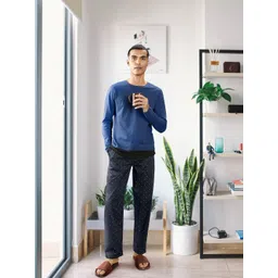 van heusen innerwear Van Heusen Athleisure Men Printed Drawstring Waist Ultra Soft Lounge Pants-picture-32