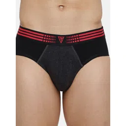van heusen innerwear Van Heusen Men Anthra Melange W Pure Black Solid Anti Bacterial Colour Fresh Brief-picture-18