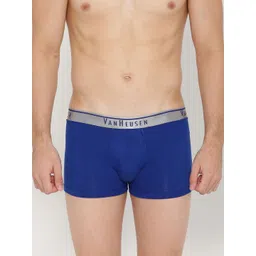 van heusen innerwear Van Heusen Men Blue Solid Antibacterial Colour Fresh Trunks-picture-16