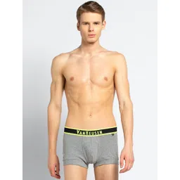 van heusen innerwear Van Heusen Men Grey Solid Neon Elasticized Waistband Ultra Soft Trunks IHETR1CGNY10053-picture-22