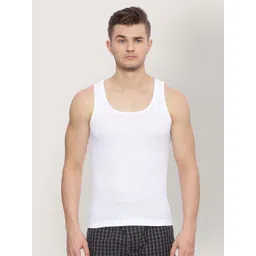 van heusen innerwear Van Heusen Men Pack of 2 White Solid Antibacterial Quick Dry Vest-picture-3