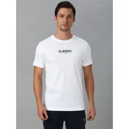 van heusen innerwear Van Heusen Men Typography Printed Round Neck Pure Cotton T-shirt-picture-31